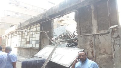 صور.. سقوط سقف بمخزن قطن بـ الإسكندرية دون اصابات