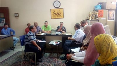 صور.. اجتماعات موسعة لرعاية الطلاب بجامعة المنيا 