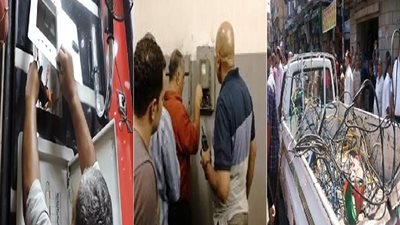تحرير 9698 قضية سرقة تيار كهربائى خلال 24 ساعة بعدد من المحافظات