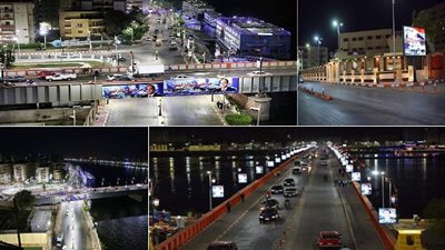 صور.. محافظة سوهاج تتزين لاستقبال الرئيس السيسي