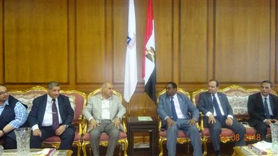 ممثل منظمة الفاو يزور جامعة كفر الشيخ لبحث سبل التعاون