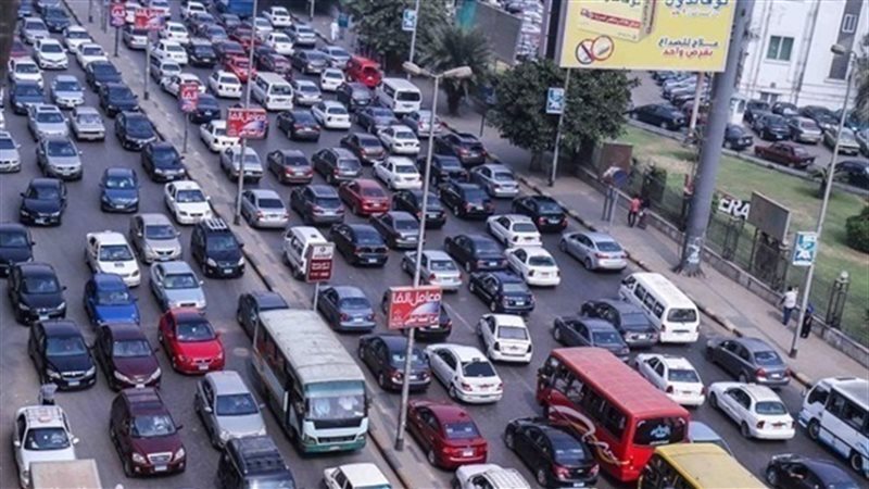 كثافة مرورية فى شوارع
