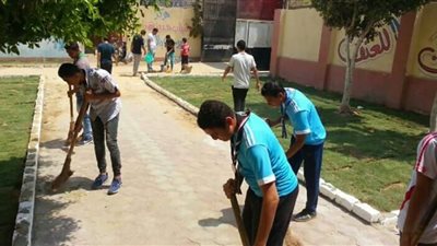 صور. بدء المسابقة الفنية لتجميل مراكز الشباب بـ بني سويف  