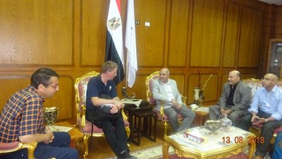 رئيس جامعة كفر الشيخ يستقبل وفد جامعة ستيرلينج الاسكتلندية لمتابعة المشاريع البحثية
