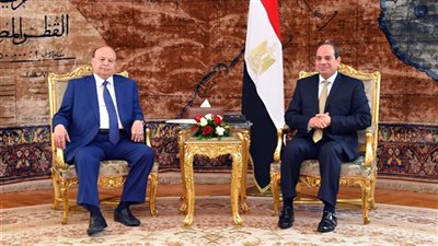 الرئيس اليمني: نشكر كل الجهود المقدمة من مصر لصالح الفلسطينيين