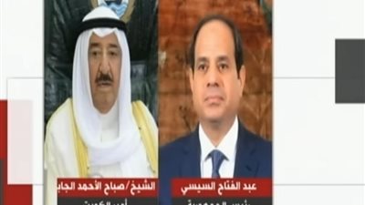 فيديو.. الرئيس السيسي يعزي أمير الكويت في وفاة شقيقه