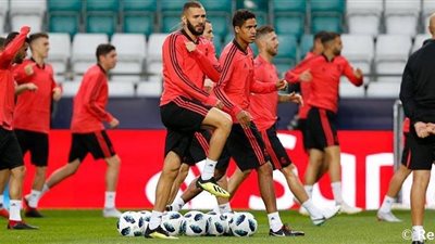صوره.. أخر تدريبات ريال مدريد علي ملعب اللقاء إستعداداً للديربي