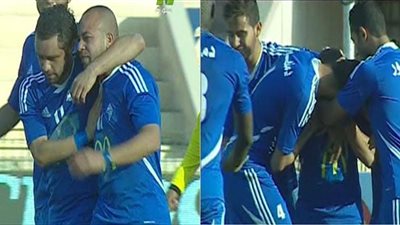صورة لا تنسي.. عفرتو يبكي بعد تسجيله هدف في الأهلي