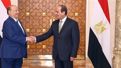 الرئيس السيسى يتلقي برقية من نظيره اليمني