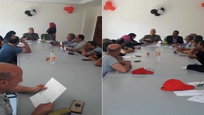 صور.. اجتماع المجلس التنفيذي بـ حي المعصرة  استعدادا لعيد الأضحى 2018