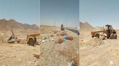 صور..  حملة مكبرة لرفع المخلفات الصلبة بمدينة سفاجا بـ البحر الأحمر