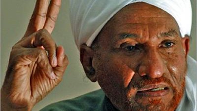 المهدي يناشد أطراف التفاوض السودانية بالتوصل لاتفاق لوقف إطلاق النار