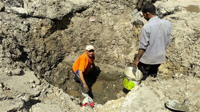 بالصور.. غرق بدروم محكمة كفر شكر الجزئية
