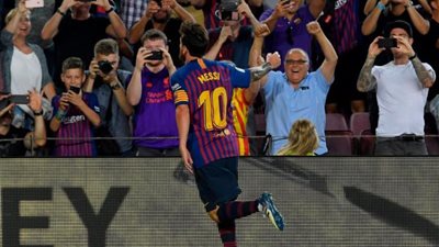 فيديو.. برشلونة يضرب ألافيس بثلاثية في الليجا