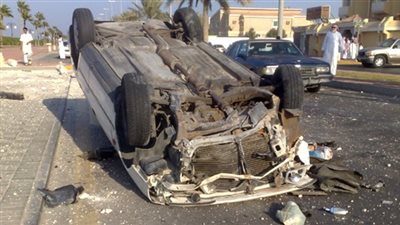 بالأسماء.. إصابة 4 أشخاص في انقلاب سيارة بالوادي الجديد
