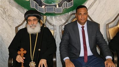 صور.. سكرتير عام المنوفية يستقبل وفد مطرانية المنوفية والكنيسة الإنجيلية  للتهنئة بعيد الأضحى 2018