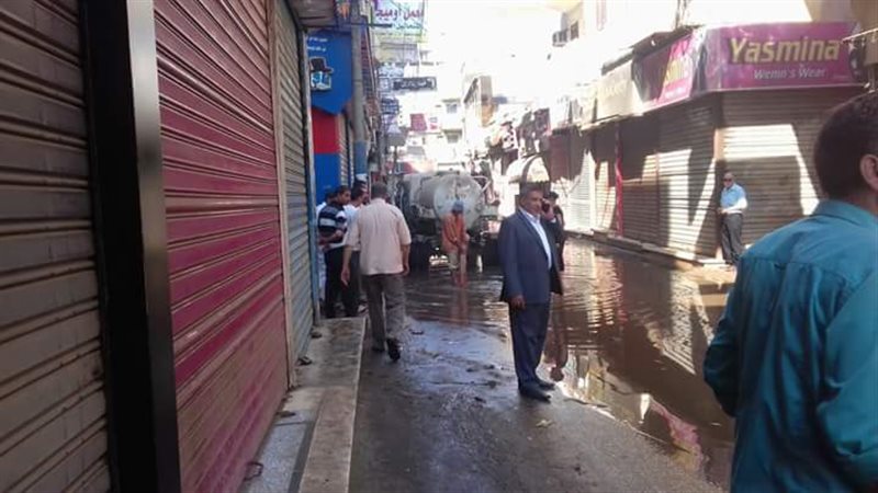 عطل بالصرف الصحي-القناطر