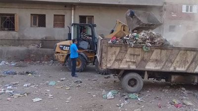 حملات نظافة مكبرة بمدينة بنها في ثاني أيام عيد الأضحى المبارك 2018