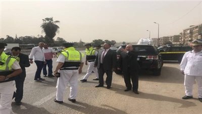 مدير المرور يتفقد الطرق السريعة والمحاور في ثالث أيام عيد الأضحى 2018