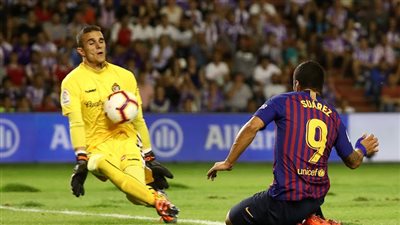 التعادل السلبي يحسم الشوط الأول من مباراة برشلونه وبلد الوليد