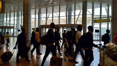 بعثة كمبالا سيتي تصل مطار القاهرة