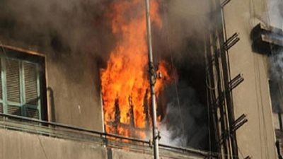 السيطرة على حريق بالدور الثالث بأحد المنازل بـ حى الأزهري ببني سويف