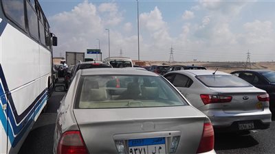 شلل مروري تام  على الطريق الدائري  في اتجاه  القادم من  أكتوبر 