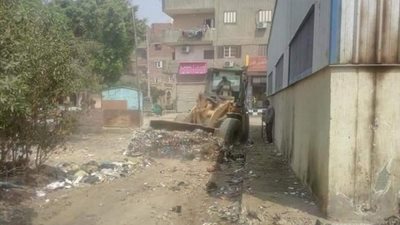 صور.. رفع ١٨٠ طن مخلفات بـ أبو زعبل