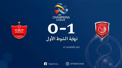 الدحيل القطرى يتفوق على بيروزى الإيرانى فى الشوط الأول