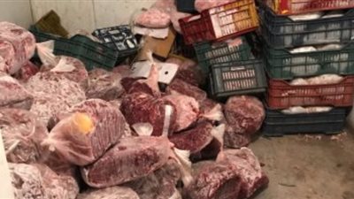 ضبط ٣ طن دواجن وأرانب فاسدة بـ قليوب 