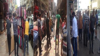 صور.. تكثيف الحملات لإزالة الإشغالات بممرات خالد بن الوليد بـ الاسكندرية