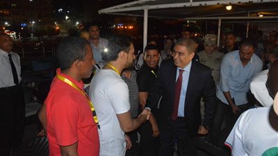 محافظ المنيا الجديد يلتقي بـ وفود سفينة النيل للشباب العربي وحوض النيل