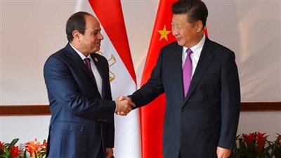 وصول الرئيس السيسي إلى قاعة الشعب في بكين
