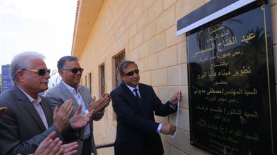 صور.. وزير النقل يفتتح ميناء طابا البري بعد انتهاء أعمال التطوير الشامل