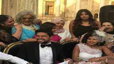 شاهد.. عقد قران الفنانة ناهد السباعى ورجل الأعمال محمد عبد ربه