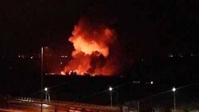 عاجل.. سماع دوى انفجارات قرب مطار المزة العسكري بالعاصمة السورية دمشق