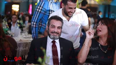 صور.. الفنان أحمد عبدالعزيز يشارك في حفل شركة ماستر جروب