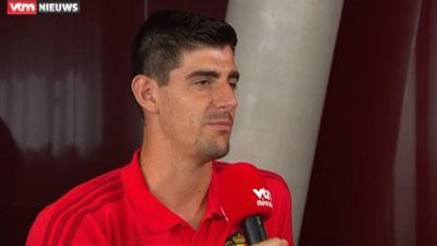 كورتوا يكشف سر مزاحه مع زملائه في ريال مدريد