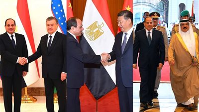 حصاد الجولة الآسيوية للرئيس.. جهود لمكافحة الإرهاب من البحرين.. استراتيجية شاملة في الصين.. ترويج مصري أوزبكي للإسلام الوسطي