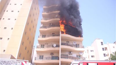 الحماية المدنية تسيطر على حريق شب داخل شقة سكنية في مصر القديمة 