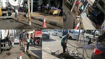 الإسكندرية تستعد لمواجهة خطر الأمطار بجهود رجال الصرف الصحي