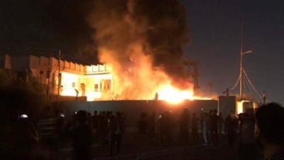 السيطرة علي حريق هائل بمصنع اخشاب بـ المنوفية 