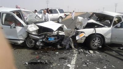 إصابة أمين شرطة وآخر بإصابات إثر حادث تصادم في بني سويف