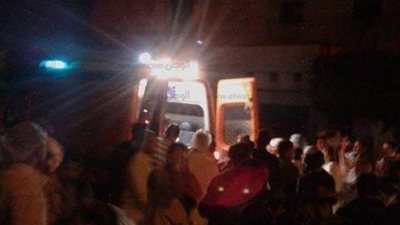 إصابة شرطي وزوجته بسبب انفجار اسطوانة بوتاجاز بمنزلهم  في السنطة 