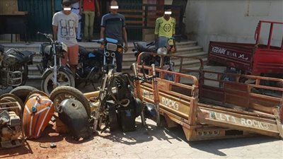 ضبط تشكيل عصابي تخصص في سرقة الدراجات النارية بالسويس