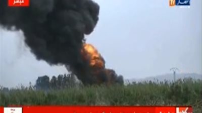 فيديو ..  اللحظات الأولى لانفجار خط غاز طبيعي في الجزائر