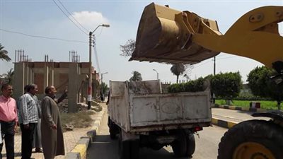 محلية سمسطا بنى سويف: رفع 283 حالة إشغالات وتعديات على الشوارع  