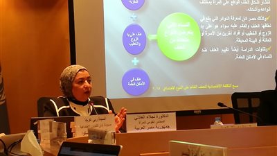 نجلاء العادلي تستعرض دور مصر في التصدي للعنف ضد المرأة 