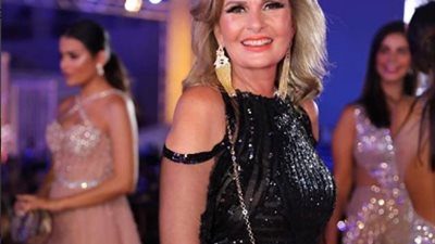 شاهد.. فستان يسرا في الجونة بالأسود والنحاسي من توقيع أنطوان القارح