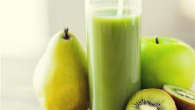 أسهل طريقة..عصير الكيوي والتفاح الأخضر